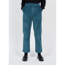 Bonton - Pantalón tapered de terciopelo - Talla XS - Azul