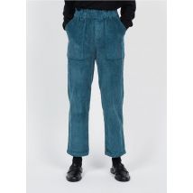Bonton - Pantalon carotte en velours - Taille XS - Bleu