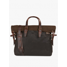 Bleu De Chauffe - Bolso bandolera de lona de algodón revestida - Talla única - Caqui