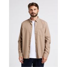 Minimum - Regular-fit overhemd van biokatoen - XL Maat - Beige