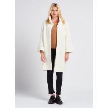 Liu Jo - Lang - ruimvallend vest met hoogsluitende hals - XL Maat - Wit