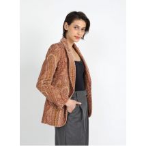Paul And Joe - Katoenen blazer met oriëntaals motief - 36 Maat - Bruin