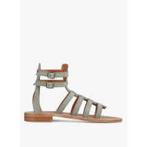 K Jacques - Platte - leren sandalen - 36 Maat - Groen