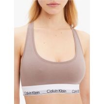 Calvin Klein Underwear - Brassière en coton mélangé - Taille L - Marron