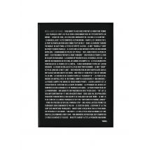La Majorette A Moustache - Affiche d'art jeux de mots 50 x 70 cm - Taille Unique - Noir