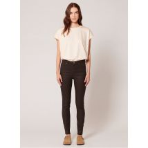 Zapa - Skinny jeans van glanzend denim - 44 Maat - Bruin