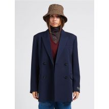 Margaux Lonnberg - Veste col tailleur en laine vierge mélangée - Taille 36 - Bleu