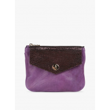 Craie - Portefeuille en cuir - Taille Unique - Prune