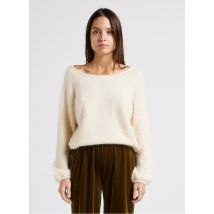 Karma Koma - Pull col rond en laine mélangée - Taille S - Blanc