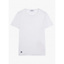 Le Slip Francais - Camiseta de lino con cuello redondo - Talla S - Beige