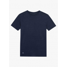 Le Slip Francais - Camiseta de lino con cuello redondo - Talla XL - Azul