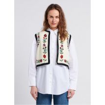 Stella Forest - Mouwloos - katoenen jasje - 0 Maat - Wit