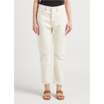 Levi's - Rechte - katoenen jeans met hoge taille - 27/28 Maat - Wit