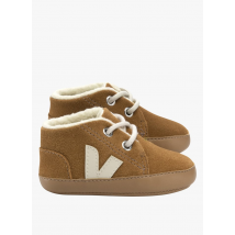 Veja - Sneakers van veloursleer met vetersluiting - 17 -5 Maat - Bruin