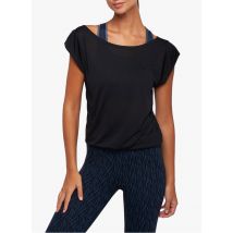 Yuj Yoga Paris - Gerade geschnittenes t-shirt mit u-boot-ausschnitt - Größe M - Schwarz