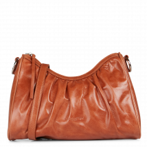 Lancaster Paris - Langwerpige - leren handtas met versleten effect - Een Maat - Bruin