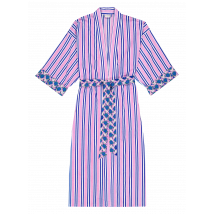 Lucas Du Tertre - Kimono estampado de algodón - Talla única - Rosa