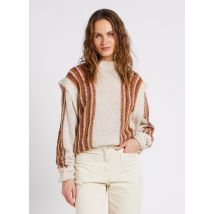 Sessun - Pull col rond en maille - Taille L - Rose
