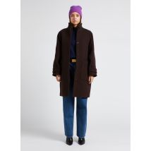 Soeur - Oversized jas van wolmix met opstaande kraag - 1 Maat - Bruin