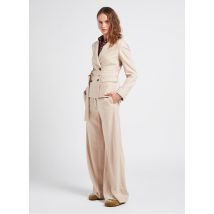 Diega - Bedruckte bluse aus baumwoll-mix mit klassischem kragen - Größe M - Rot