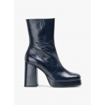 Jonak - Botines de piel con tacón - Talla 40 - Azul