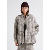 Scotch And Soda - Sobrecamisa de tweed con cuello clásico - Talla XS - Beige