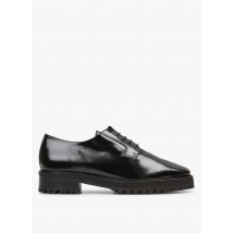 Rivecour - Zapatos derby de piel - Talla 38 - Negro