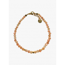 Ginandger - Bracelet pierre de soleil - Taille Unique - Orange