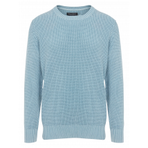 Marc O'polo - Pull col rond en coton bio - Taille M - Bleu