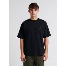 Chevignon - Camiseta de algodón bordada con cuello redondo - Talla L - Negro