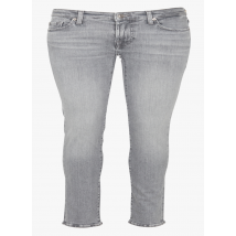 7 For All Mankind - Slim-fit jeans van katoenmix met lage taille - 29 Maat - Grijs