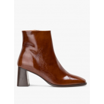 Bobbies - Lakleren enkellaarzen - 38 Maat - Bruin