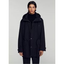 Sandro - Parka de algodón con capucha - Talla M - Negro