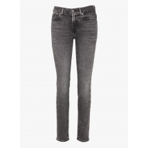 7 For All Mankind - Slim-fit jeans met halfhoge taille katoenblend - 28 Maat - Zwart