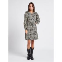 See U Soon - Robe midi large à Col V imprimé - Taille 0 - Noir