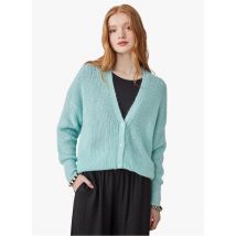 Harris Wilson - Gilet Col V en maille mélangée - Taille 3 - Bleu