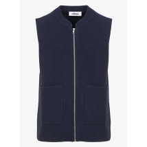 Minimum - Mouwloos vest met rits en opstaande kraag - S Maat - Blauw