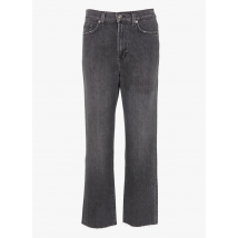 7 For All Mankind - High-rise straight-leg cotton-blend jeans - Größe 28 - Grau