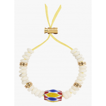 Saona - Bracelet à perles d'agate - Taille Unique - Blanc