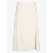 Diega - Falda midi evasé - Talla L - Blanco