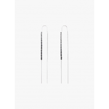 Mango - Pendientes de latón con strass - Talla única - Plata