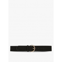 Pieces - Leren riem met gesp - 90 Maat - Zwart