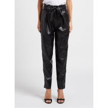 Mes Demoiselles - Pantalón tapered efecto piel - Talla 40 - Negro