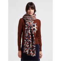 Nice Things - Sjaal met print - Een Maat - Grijs