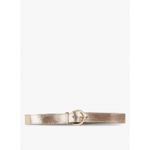 Pieces - Leren ceintuur - 90 Maat - Beige
