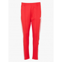 Adidas - Pantalón de jogging 3 bandas de mezcla de algodón - Talla XS - Rojo