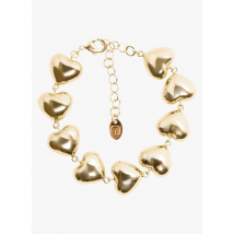 Claudie Pierlot - Bracelet coeurs en laiton - Taille Unique - Doré