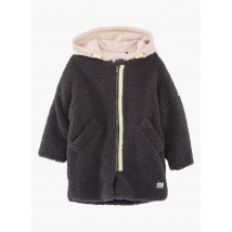 Ikks Junior - Abrigo de borreguito con capucha - Talla 8A - Gris