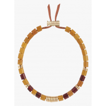 Saona - Collier choker à perles d'agate - Taille Unique - Multicolore