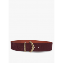 Ba&sh - Cuir en cuir avec boucle en métal - Taille 85 - Rouge